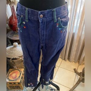 Vintage 60’s Embroidered Blue Jeans